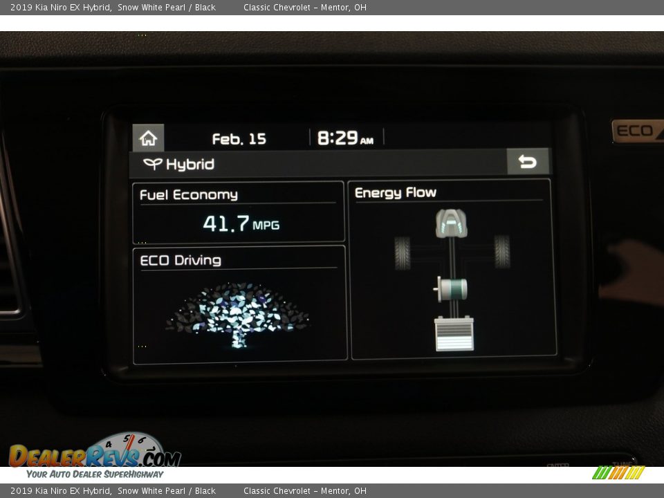2019 Kia Niro EX Hybrid Snow White Pearl / Black Photo #14