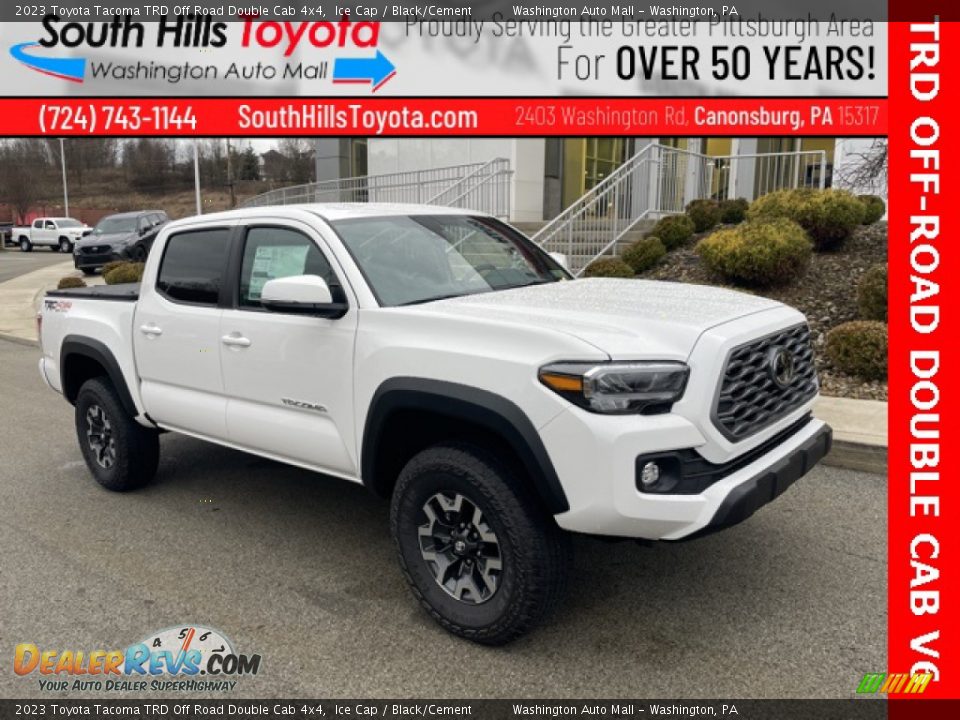 2023 Toyota Tacoma TRD Off Road Double Cab 4x4 Ice Cap / Black/Cement Photo #1