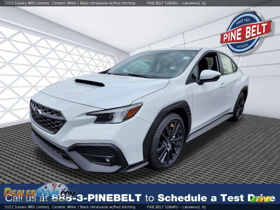 2022 Subaru WRX Limited Ceramic White / Black Ultrasuede w/Red stitching Photo #1