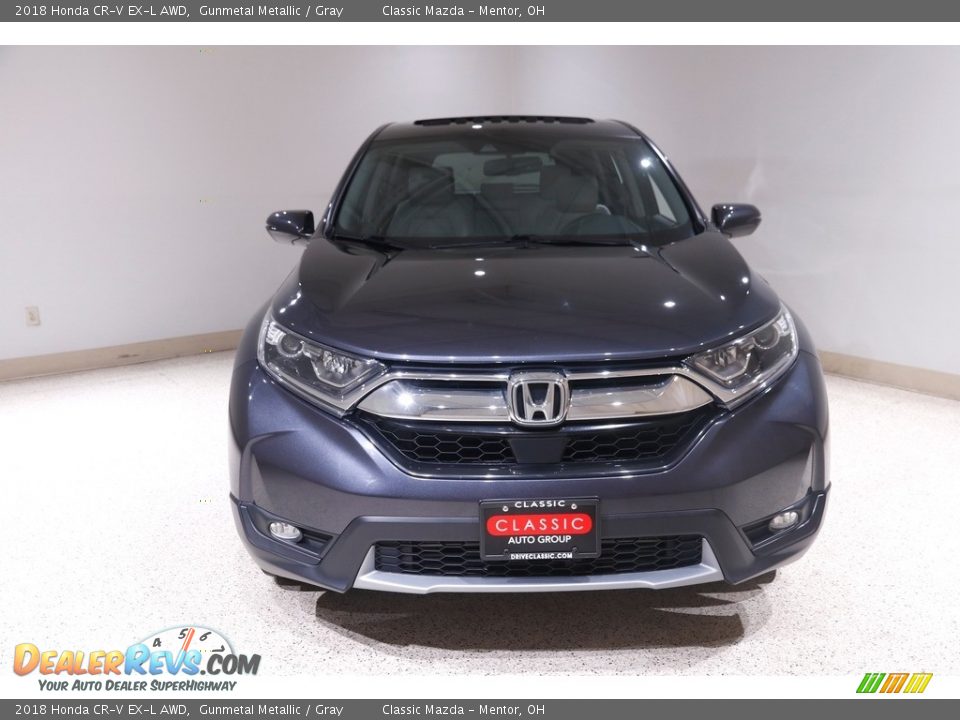 2018 Honda CR-V EX-L AWD Gunmetal Metallic / Gray Photo #2