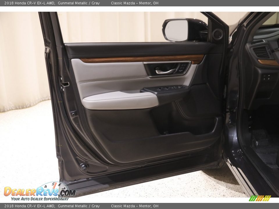 2018 Honda CR-V EX-L AWD Gunmetal Metallic / Gray Photo #4