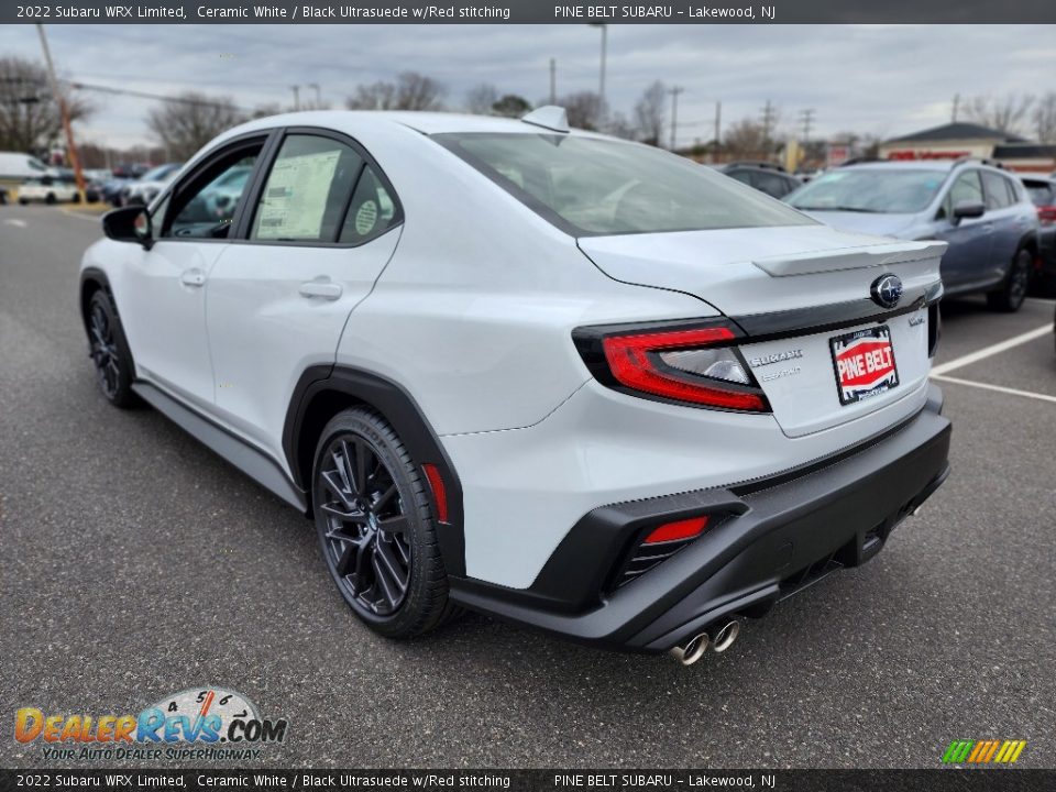 2022 Subaru WRX Limited Ceramic White / Black Ultrasuede w/Red stitching Photo #4