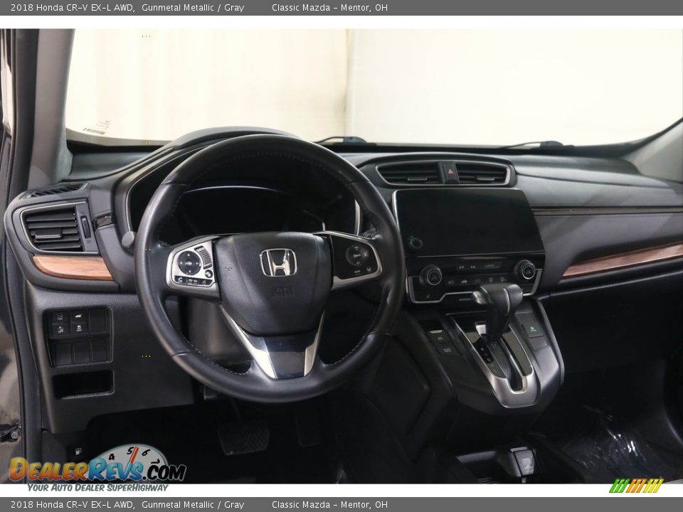 2018 Honda CR-V EX-L AWD Gunmetal Metallic / Gray Photo #6