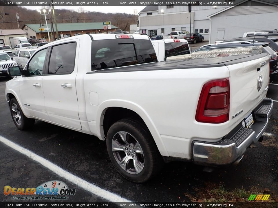 2021 Ram 1500 Laramie Crew Cab 4x4 Bright White / Black Photo #2