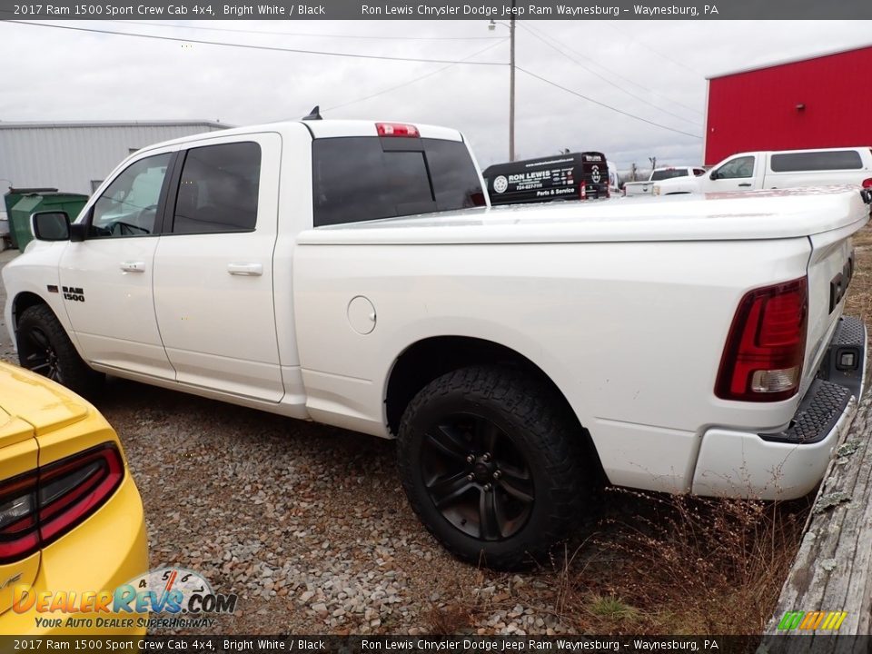 2017 Ram 1500 Sport Crew Cab 4x4 Bright White / Black Photo #2