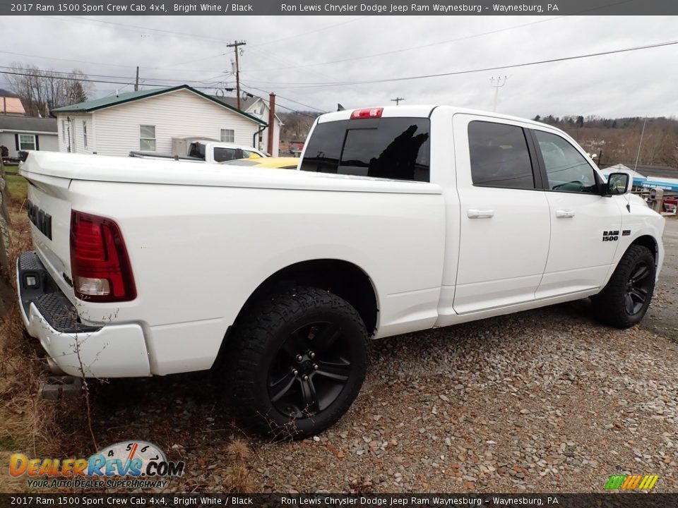 2017 Ram 1500 Sport Crew Cab 4x4 Bright White / Black Photo #3