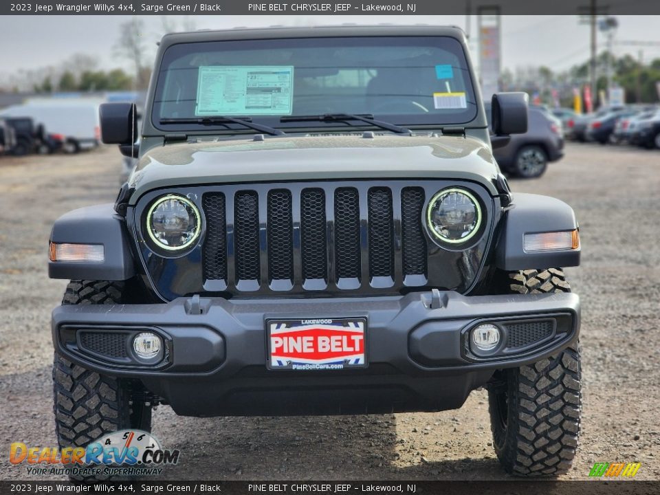 2023 Jeep Wrangler Willys 4x4 Sarge Green / Black Photo #2