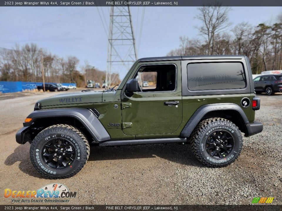 Sarge Green 2023 Jeep Wrangler Willys 4x4 Photo #3