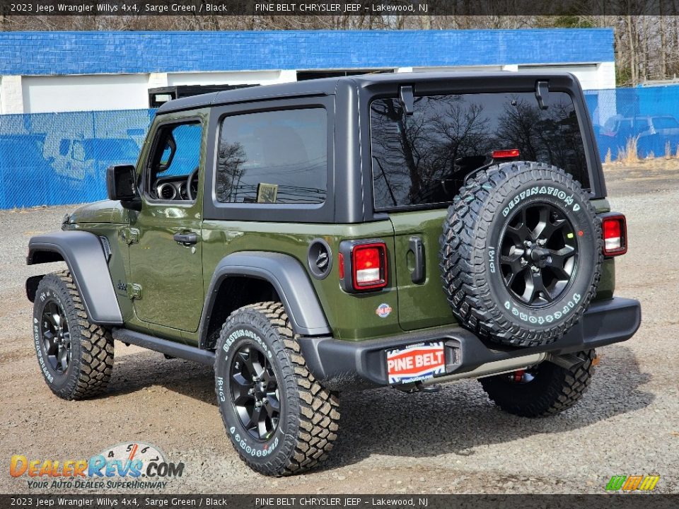 2023 Jeep Wrangler Willys 4x4 Sarge Green / Black Photo #4