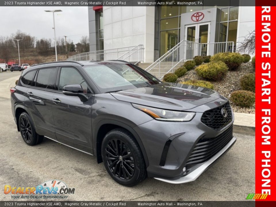 2023 Toyota Highlander XSE AWD Magnetic Gray Metallic / Cockpit Red Photo #1