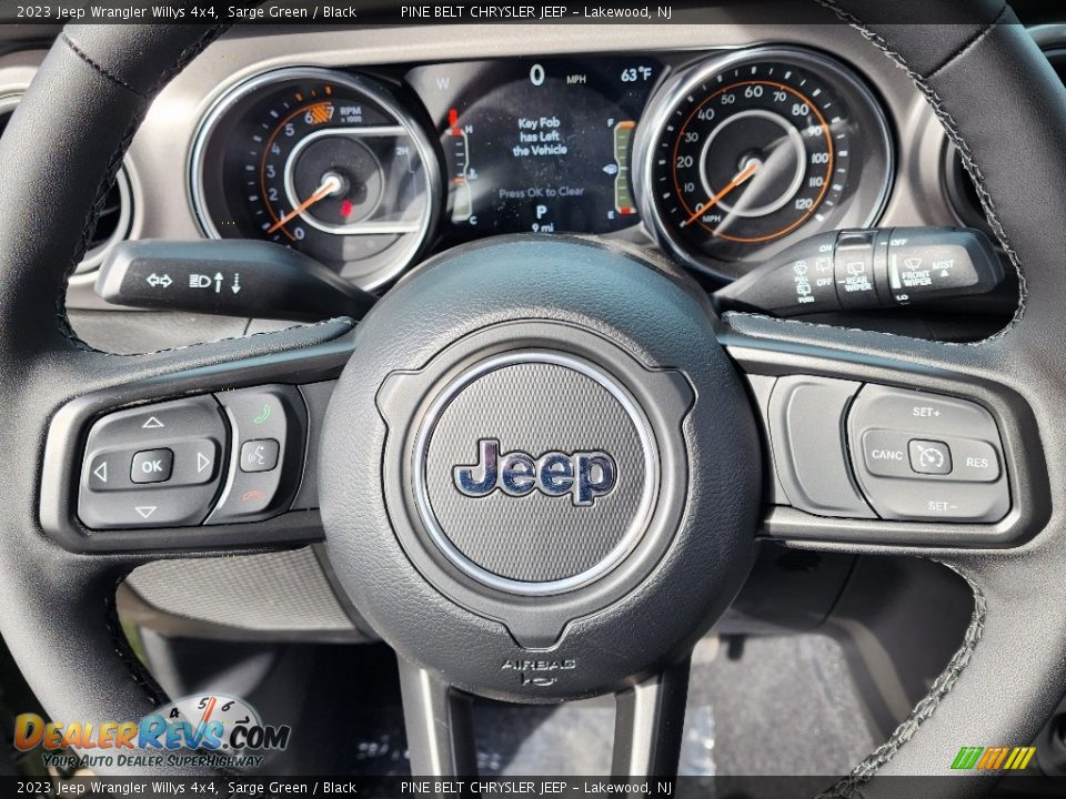 2023 Jeep Wrangler Willys 4x4 Steering Wheel Photo #15