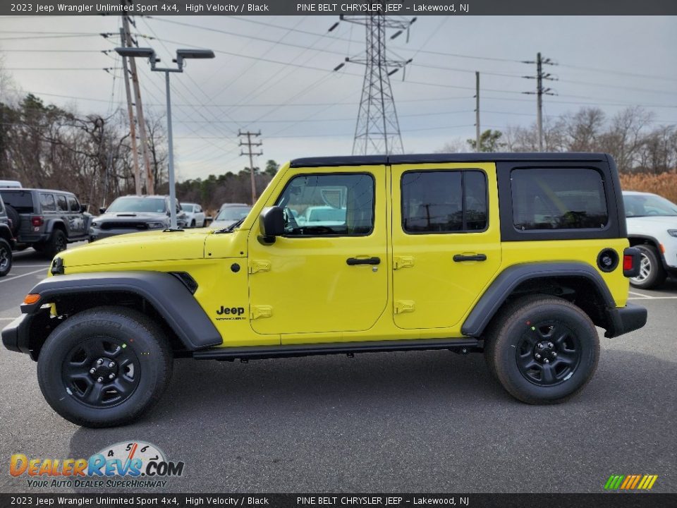 2023 Jeep Wrangler Unlimited Sport 4x4 High Velocity / Black Photo #3