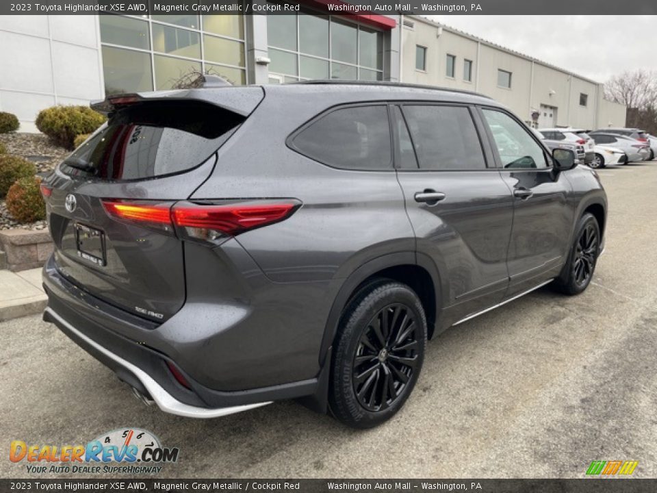 2023 Toyota Highlander XSE AWD Magnetic Gray Metallic / Cockpit Red Photo #9