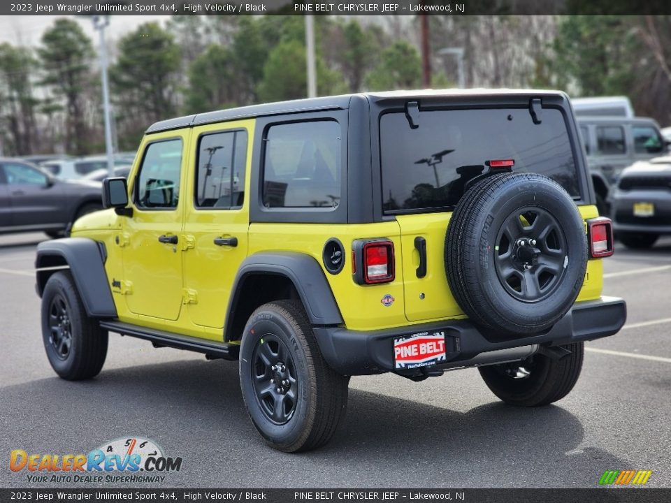 2023 Jeep Wrangler Unlimited Sport 4x4 High Velocity / Black Photo #4