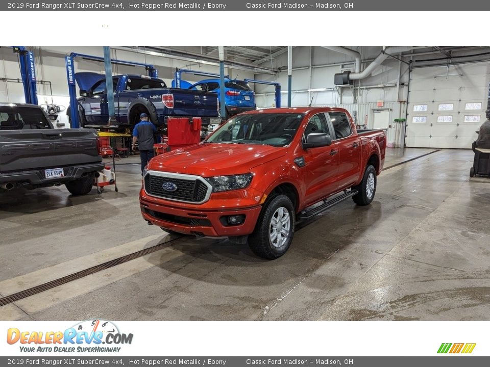 2019 Ford Ranger XLT SuperCrew 4x4 Hot Pepper Red Metallic / Ebony Photo #1