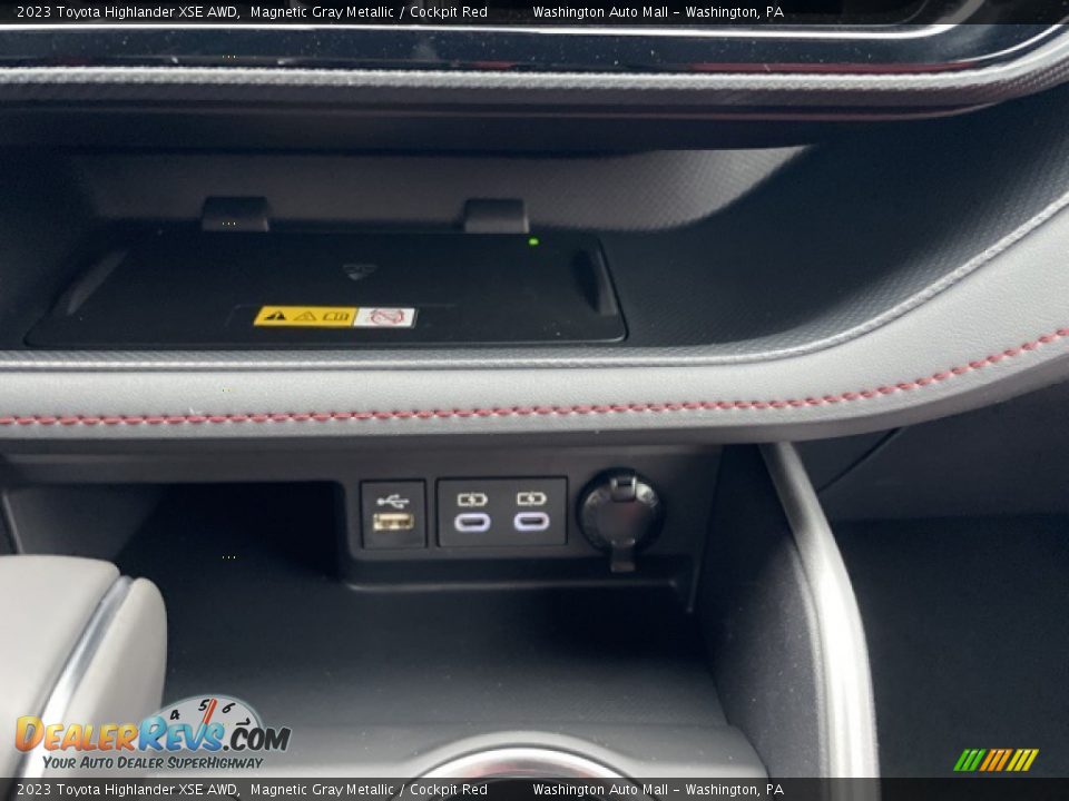 2023 Toyota Highlander XSE AWD Magnetic Gray Metallic / Cockpit Red Photo #17