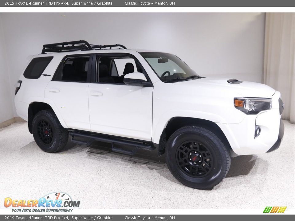 2019 Toyota 4Runner TRD Pro 4x4 Super White / Graphite Photo #1