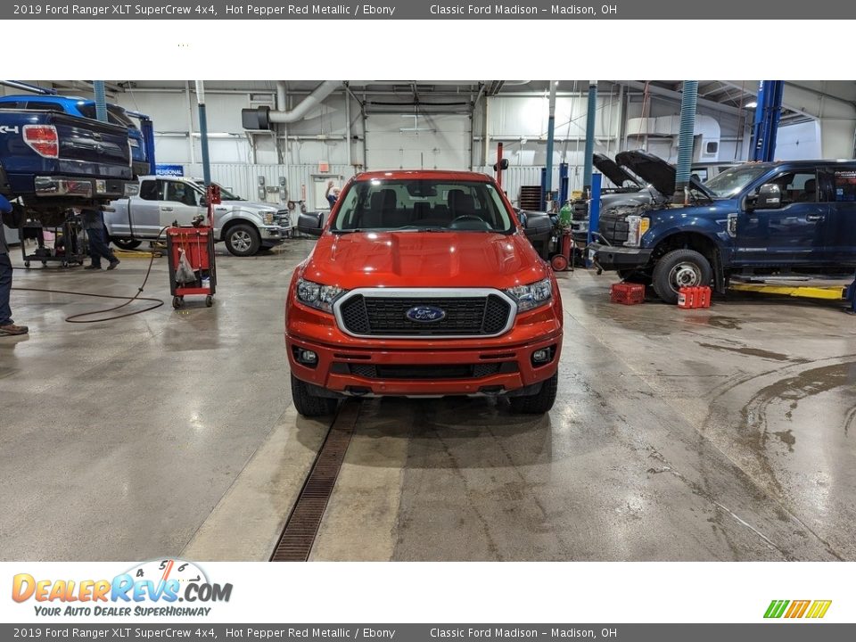 2019 Ford Ranger XLT SuperCrew 4x4 Hot Pepper Red Metallic / Ebony Photo #8