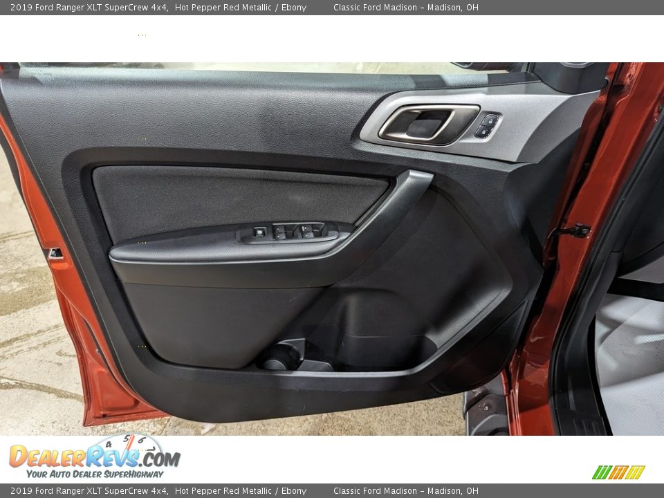2019 Ford Ranger XLT SuperCrew 4x4 Hot Pepper Red Metallic / Ebony Photo #9