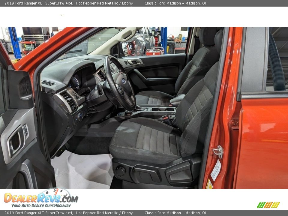 2019 Ford Ranger XLT SuperCrew 4x4 Hot Pepper Red Metallic / Ebony Photo #10