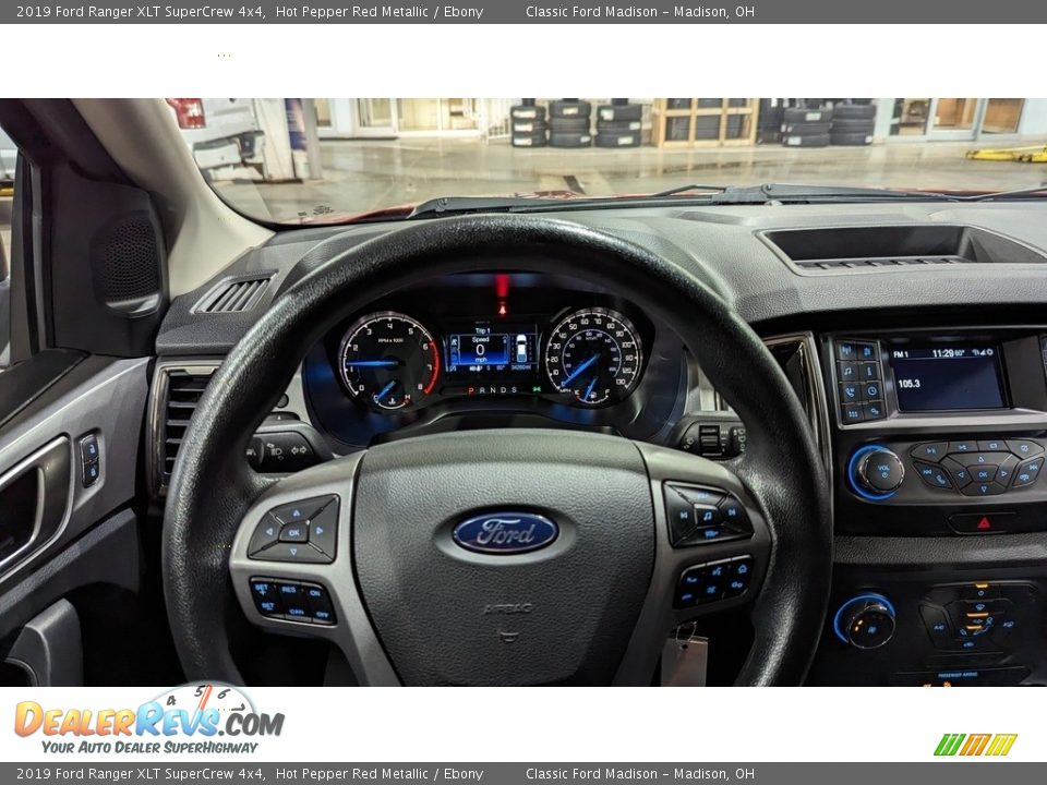2019 Ford Ranger XLT SuperCrew 4x4 Hot Pepper Red Metallic / Ebony Photo #11