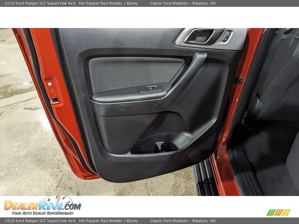 2019 Ford Ranger XLT SuperCrew 4x4 Hot Pepper Red Metallic / Ebony Photo #15