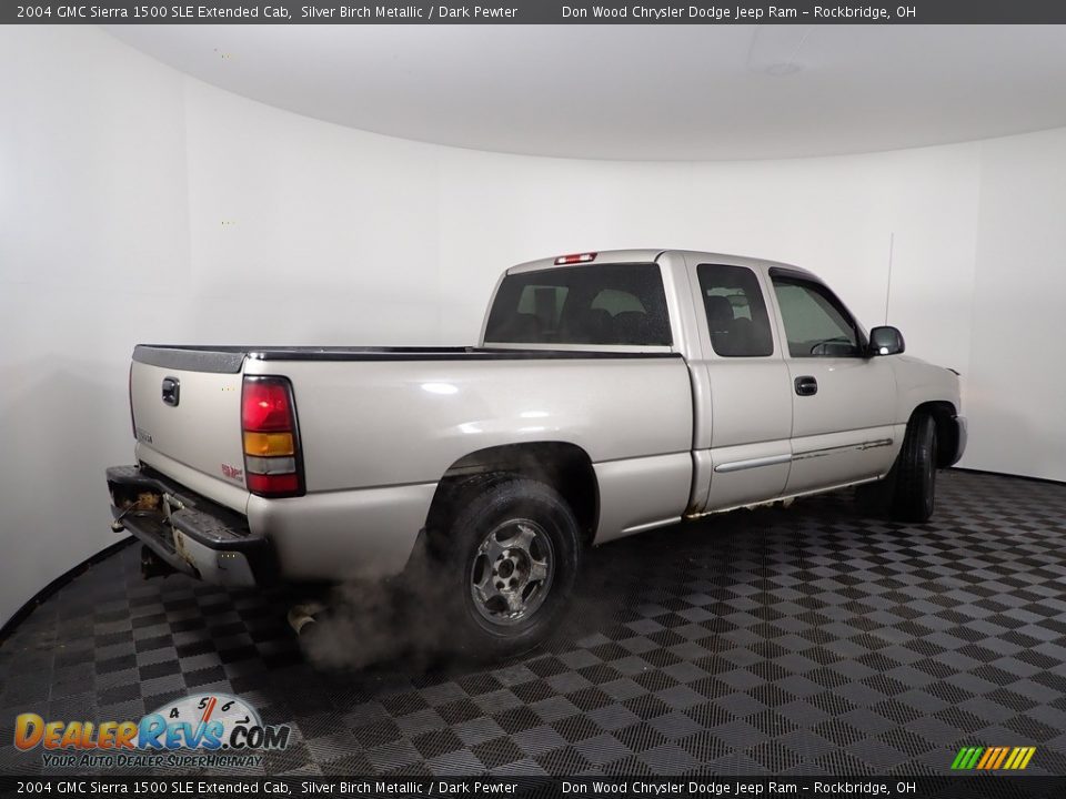 2004 GMC Sierra 1500 SLE Extended Cab Silver Birch Metallic / Dark Pewter Photo #6