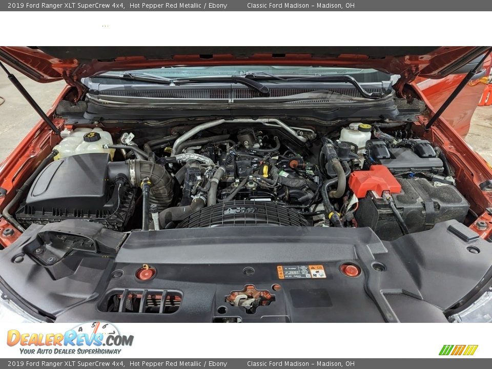 2019 Ford Ranger XLT SuperCrew 4x4 Hot Pepper Red Metallic / Ebony Photo #19