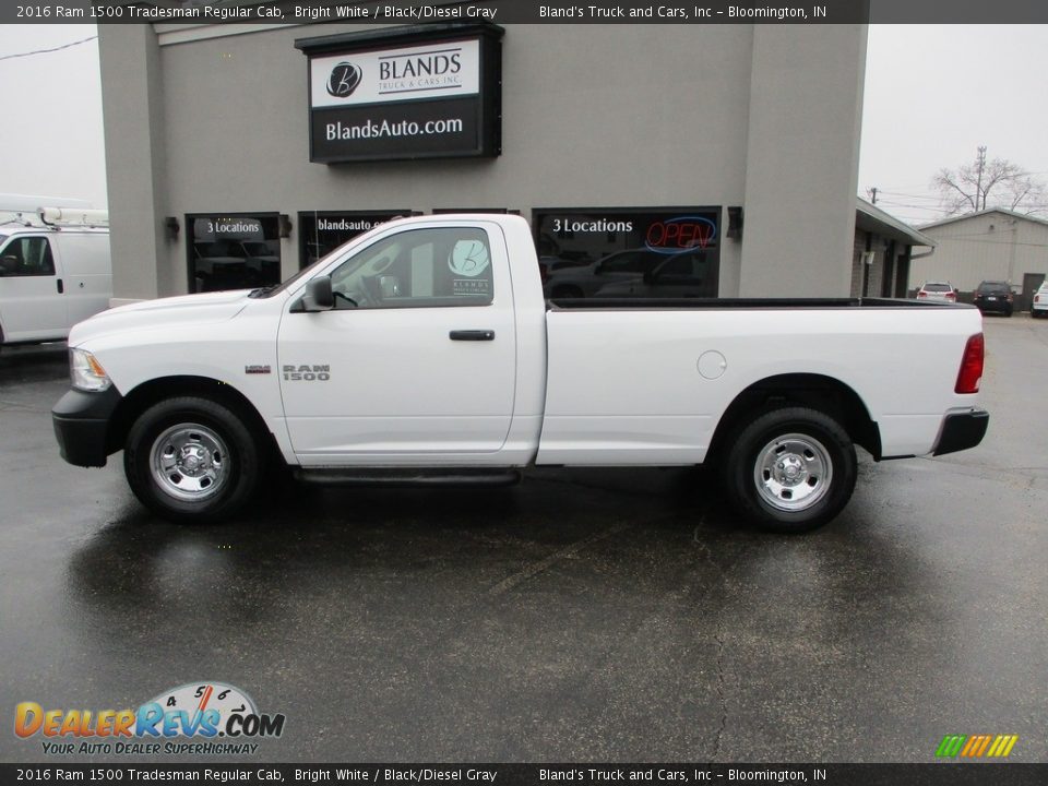 2016 Ram 1500 Tradesman Regular Cab Bright White / Black/Diesel Gray Photo #1