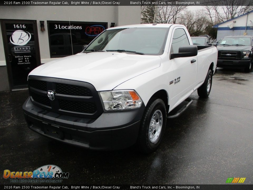 2016 Ram 1500 Tradesman Regular Cab Bright White / Black/Diesel Gray Photo #2