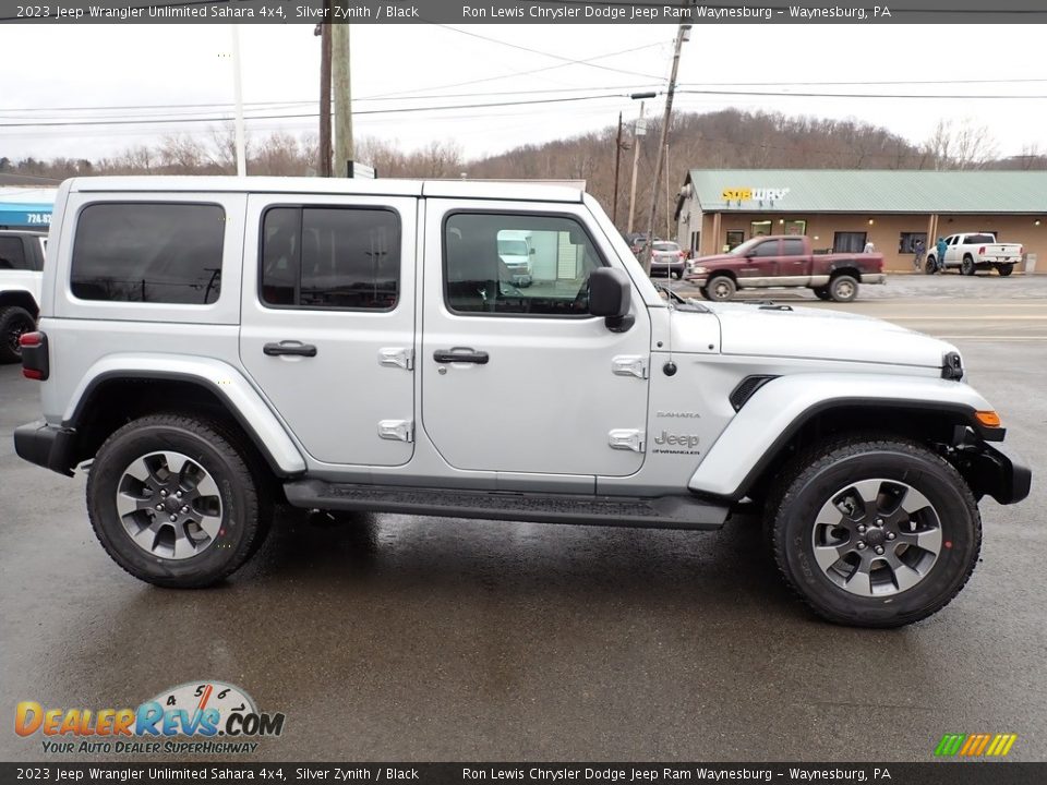 2023 Jeep Wrangler Unlimited Sahara 4x4 Silver Zynith / Black Photo #7