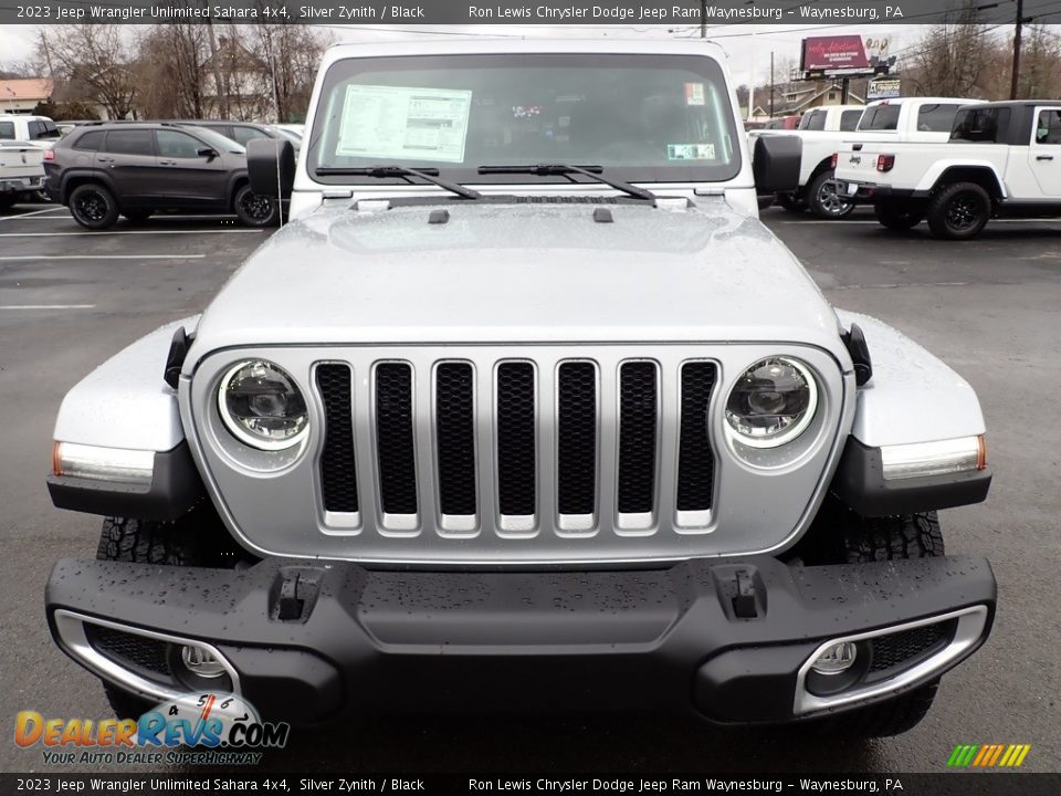 2023 Jeep Wrangler Unlimited Sahara 4x4 Silver Zynith / Black Photo #9