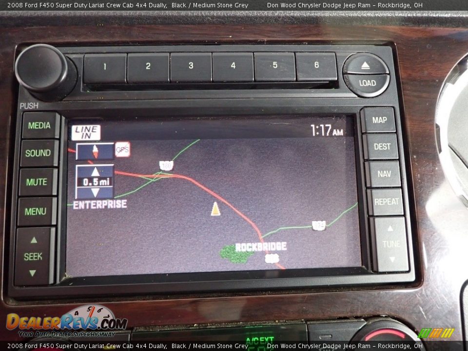 2008 Ford F450 Super Duty Lariat Crew Cab 4x4 Dually Black / Medium Stone Grey Photo #2