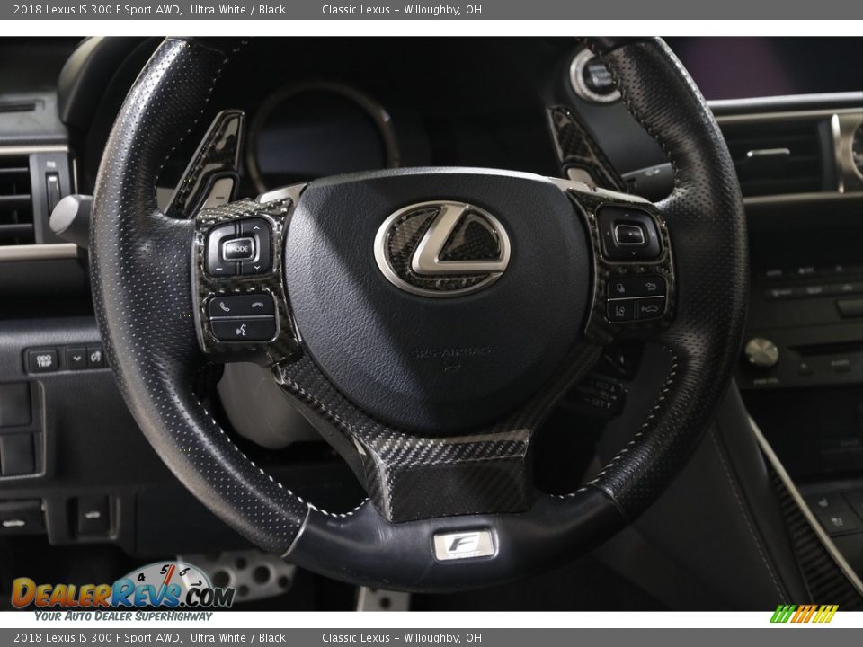 2018 Lexus IS 300 F Sport AWD Steering Wheel Photo #7