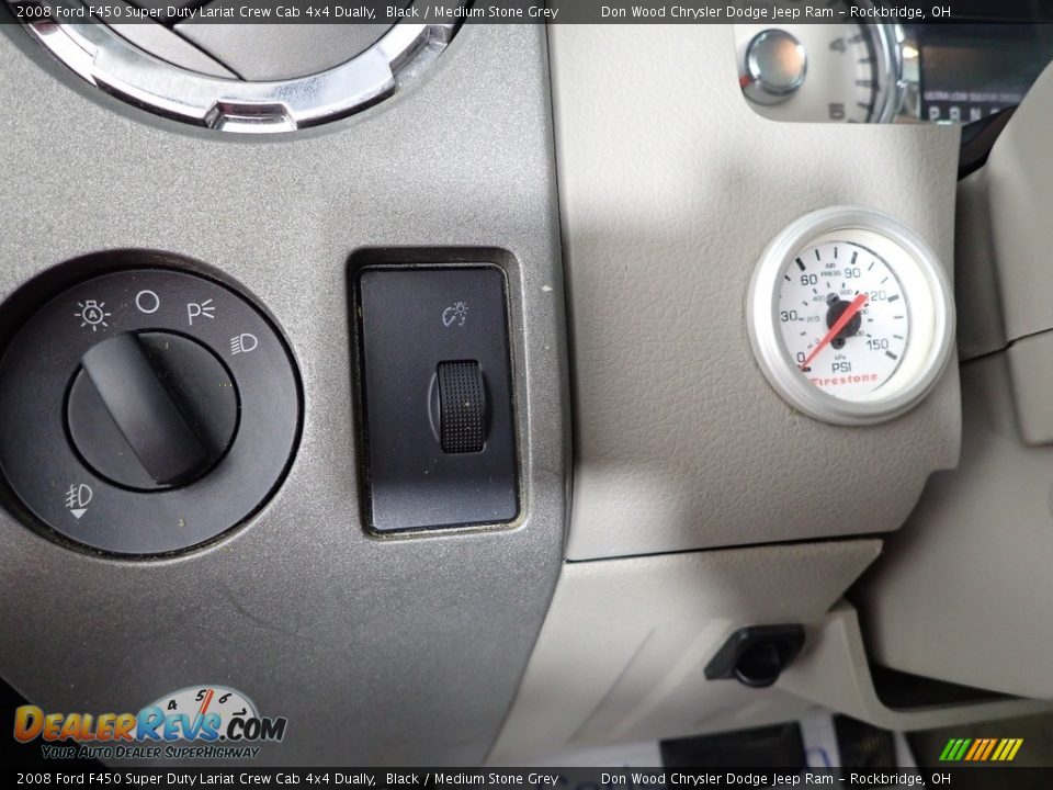 2008 Ford F450 Super Duty Lariat Crew Cab 4x4 Dually Black / Medium Stone Grey Photo #14