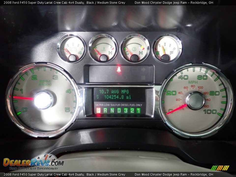2008 Ford F450 Super Duty Lariat Crew Cab 4x4 Dually Black / Medium Stone Grey Photo #17