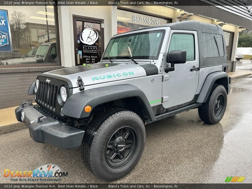 2016 Jeep Wrangler Rubicon 4x4 Billet Silver Metallic / Black Photo #1