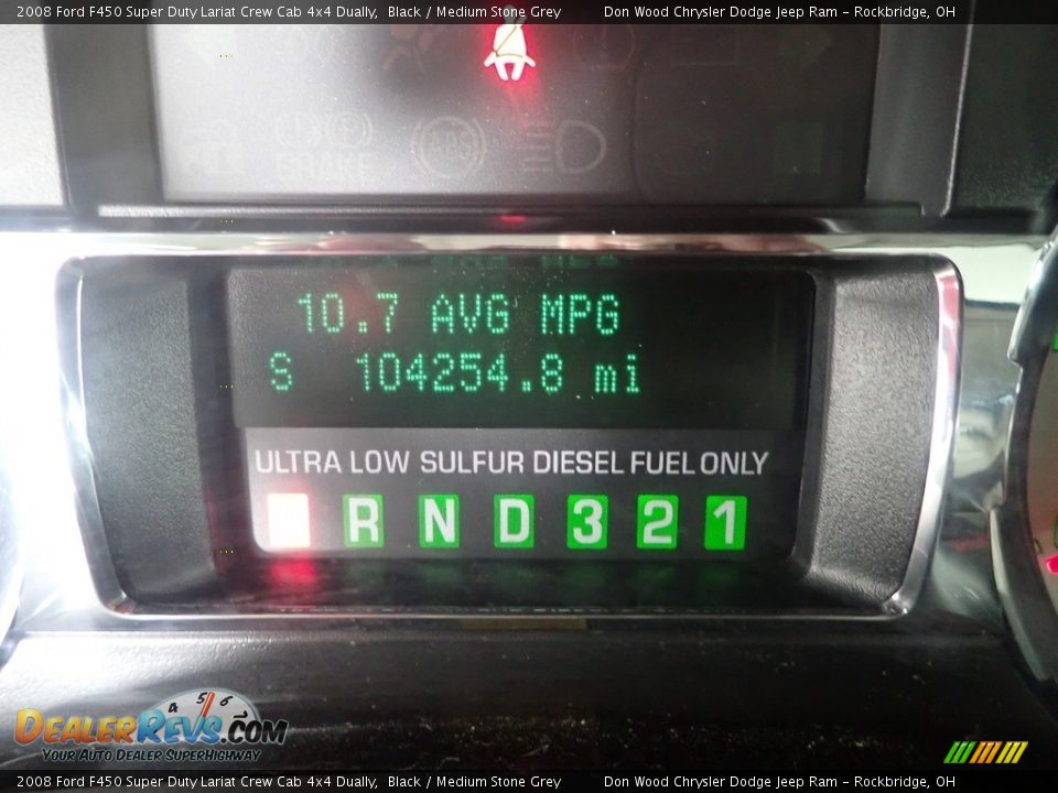 2008 Ford F450 Super Duty Lariat Crew Cab 4x4 Dually Black / Medium Stone Grey Photo #31