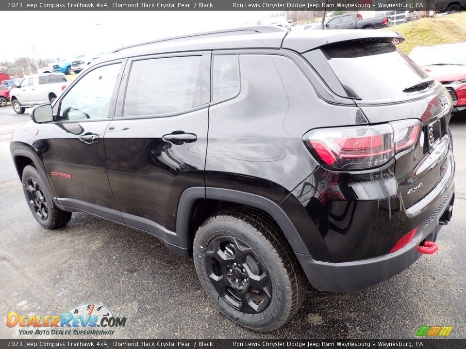 2023 Jeep Compass Trailhawk 4x4 Diamond Black Crystal Pearl / Black Photo #3