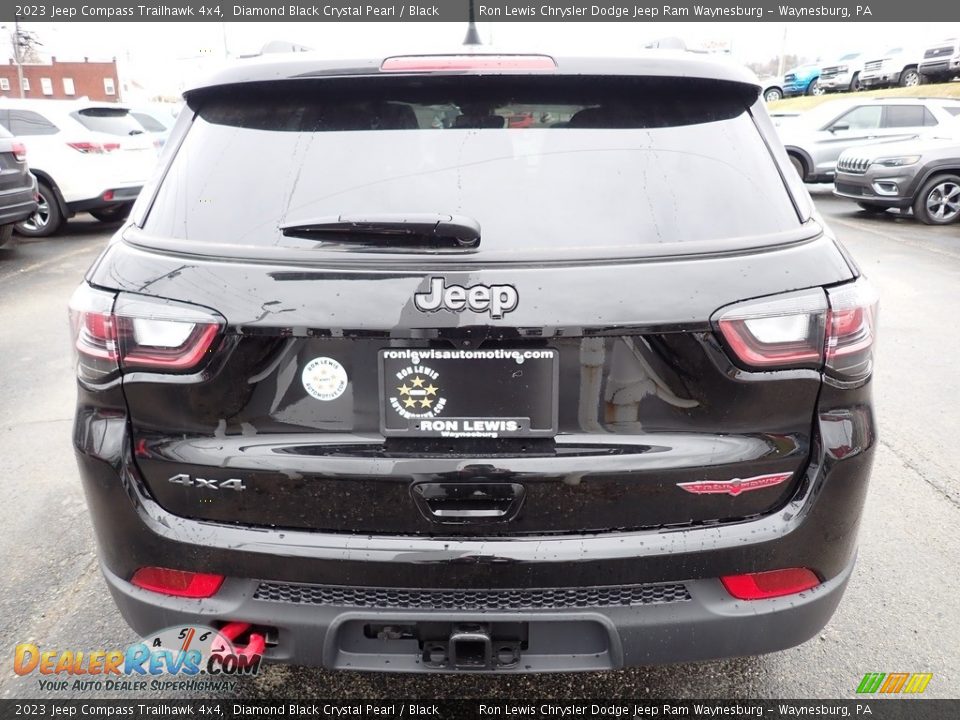 2023 Jeep Compass Trailhawk 4x4 Diamond Black Crystal Pearl / Black Photo #4