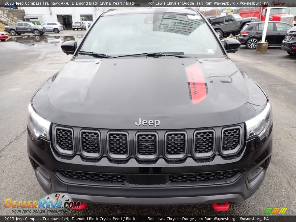 2023 Jeep Compass Trailhawk 4x4 Diamond Black Crystal Pearl / Black Photo #9