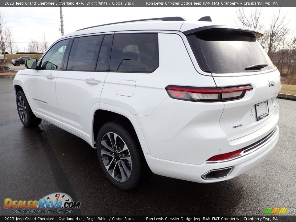 2023 Jeep Grand Cherokee L Overland 4x4 Bright White / Global Black Photo #3