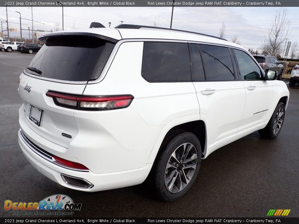 2023 Jeep Grand Cherokee L Overland 4x4 Bright White / Global Black Photo #5