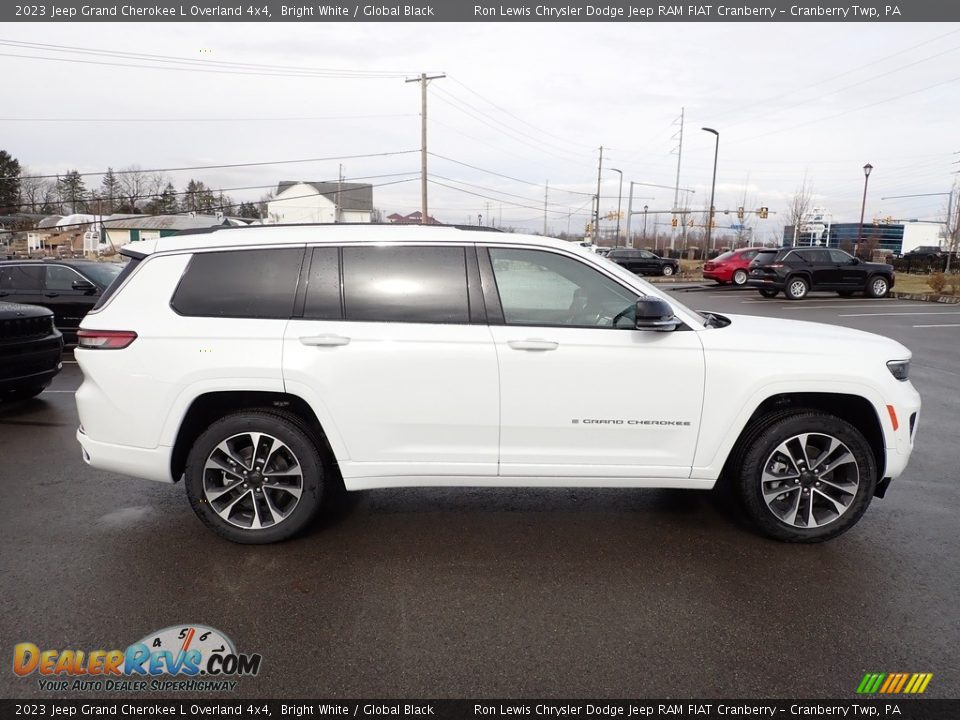 2023 Jeep Grand Cherokee L Overland 4x4 Bright White / Global Black Photo #6