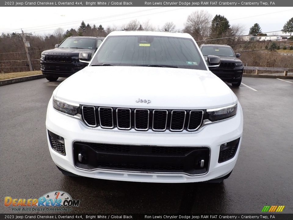 2023 Jeep Grand Cherokee L Overland 4x4 Bright White / Global Black Photo #8