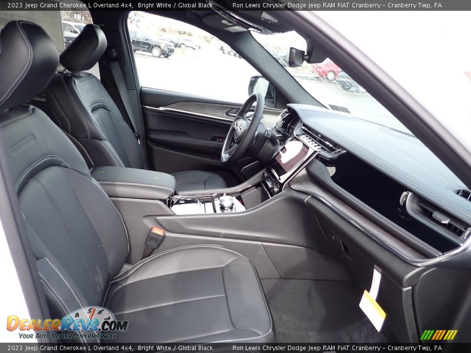 2023 Jeep Grand Cherokee L Overland 4x4 Bright White / Global Black Photo #10
