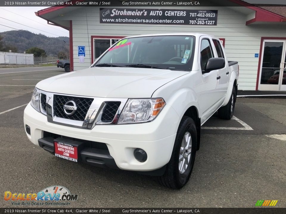 2019 Nissan Frontier SV Crew Cab 4x4 Glacier White / Steel Photo #3