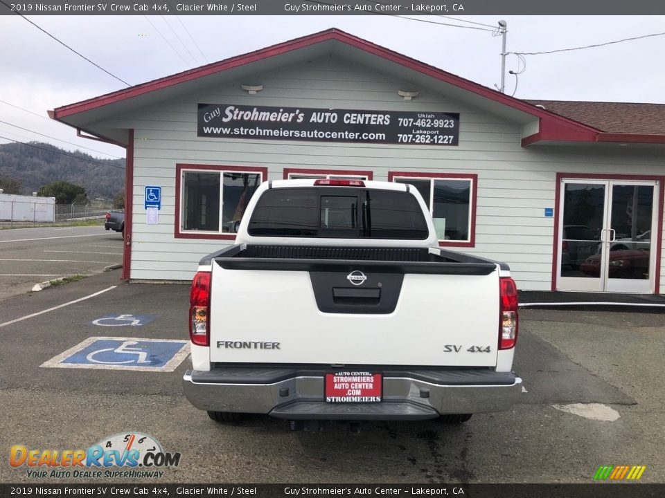 2019 Nissan Frontier SV Crew Cab 4x4 Glacier White / Steel Photo #4