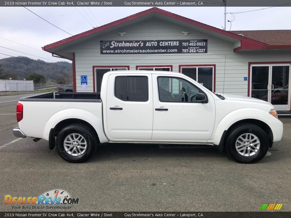 2019 Nissan Frontier SV Crew Cab 4x4 Glacier White / Steel Photo #6