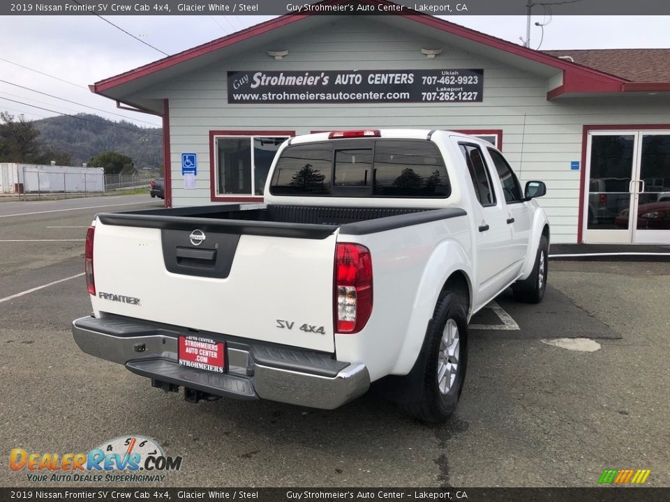 2019 Nissan Frontier SV Crew Cab 4x4 Glacier White / Steel Photo #7